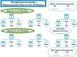 strength exercise sessions